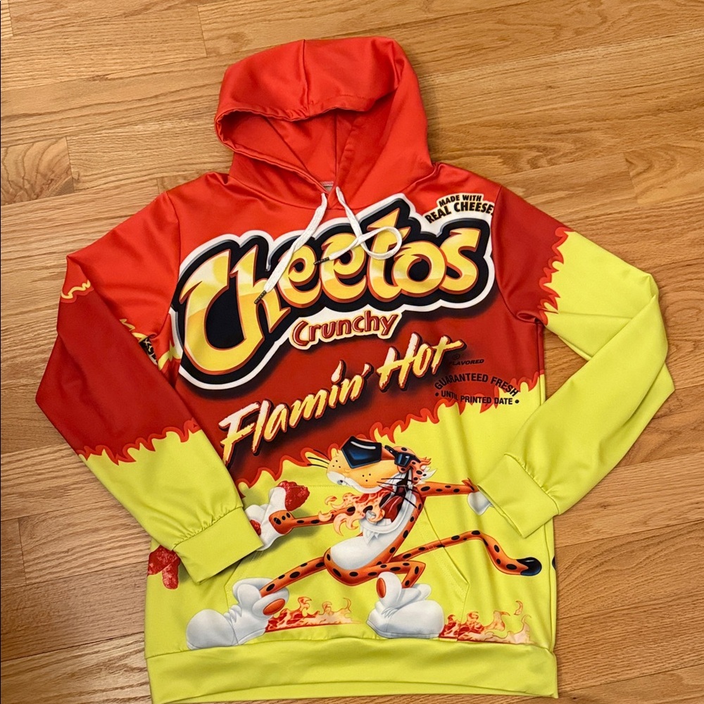 Cheetos Flamin' Hot Hoodie Sz S men’s